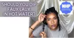 Dipping faux locs in hot water can soften stiff crochet faux locs quickly. See how to keep faux locs from unraveling & seal faux locs w/ glue & burning fire...