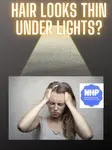 Hair looks thin under light? Learn why bright lights on your scalp makes hair look like your losing...