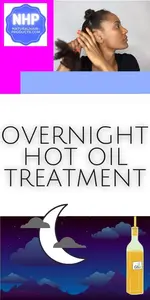 Do a DIY hot oil treatment overnight for the best hair growth & length-retention results on 3c-4c hair. The before and after photos show…