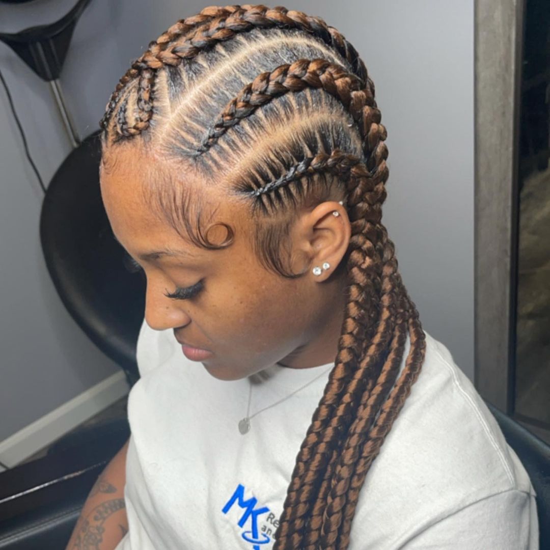 51 Latest Ghana Braids Hairstyles with Pictures