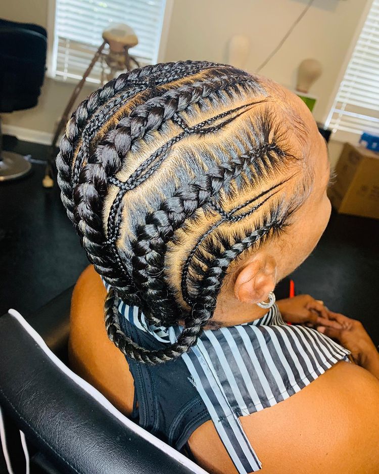 goddess braids shiny