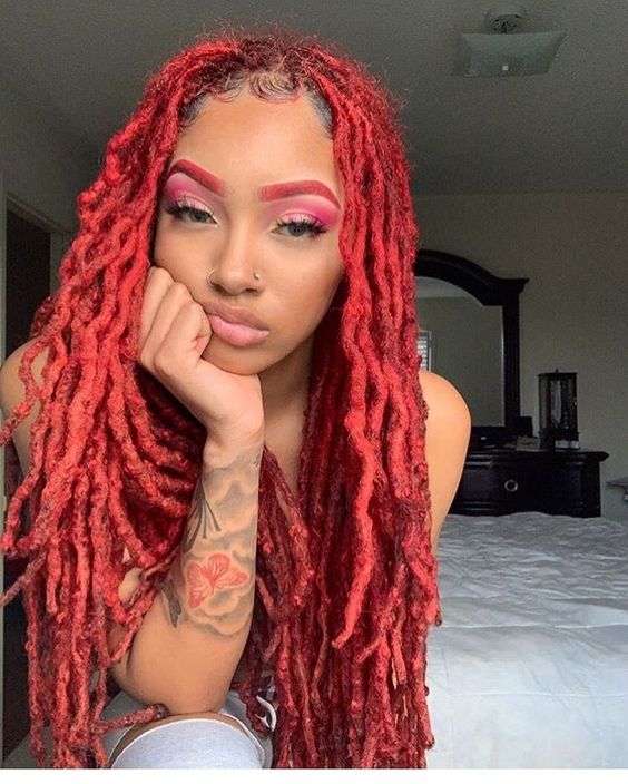 loc styles dreadlock hairstyles for black women short medium long red