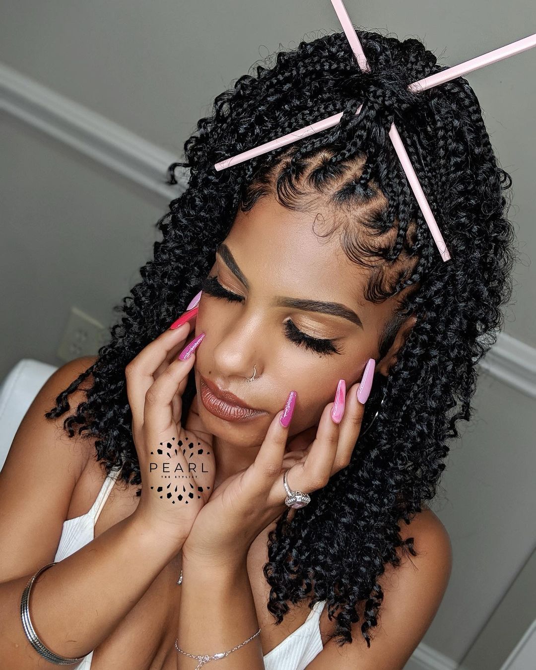 Twist Braid Curly Crochet Braids Curly Ends