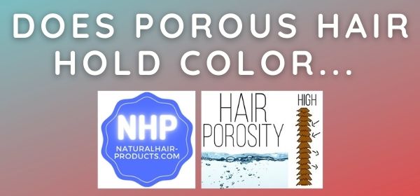 Does Porous Hair Hold Color? Answer is no.