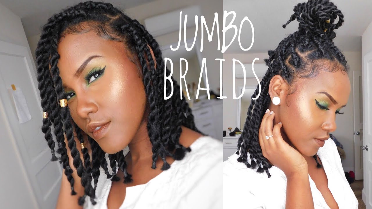 Senegalese Jumbo twist are HOT! I love how she put her short Senegalese twist braids on her widow's peak, this style was done very professionally. Look at the touch...