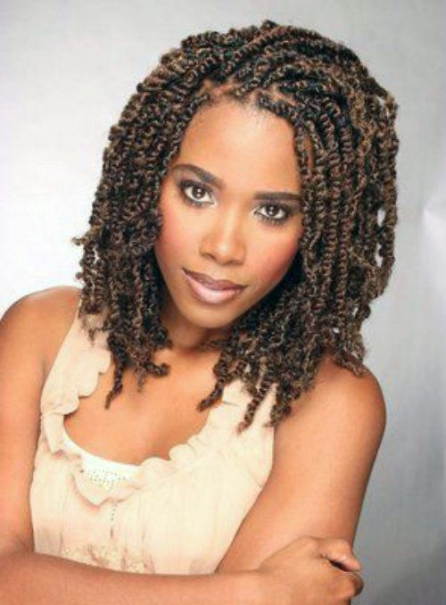 Senegalese twist crochet hair and kinky twists, either way a professional natural hair salon will be able to give you this twisted style.