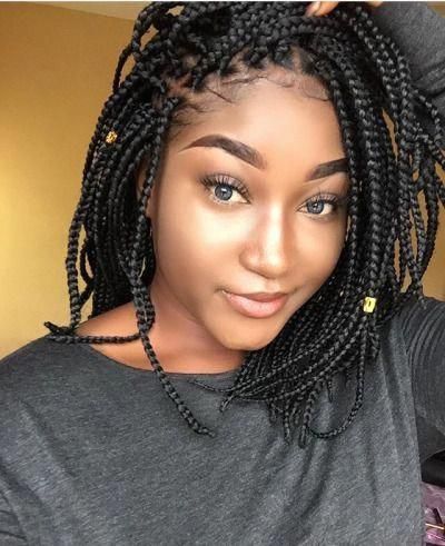 Using the braid jewelry and accessories can make your short Senegalese twist crochet hairstyles looking like something Queen Cleopatra wore!