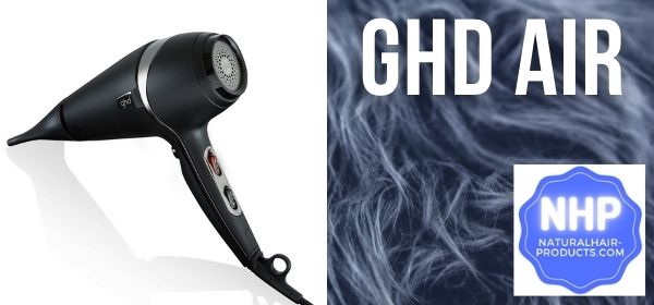 GHD Air Hair Dryer, Lightweight 1600W Professional Strength Blow Dryer for pixie cuts