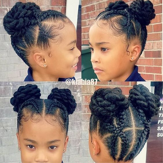 cute and neat black braid hairstyles for girls kids, updos for black braided hair , box braids hairstyles