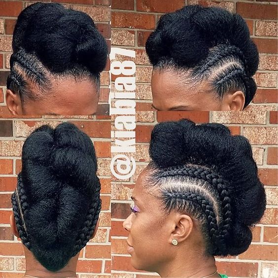 Braid Hairstyles for Black Women.  simple wedding hairstyles & cute edges, also grab...