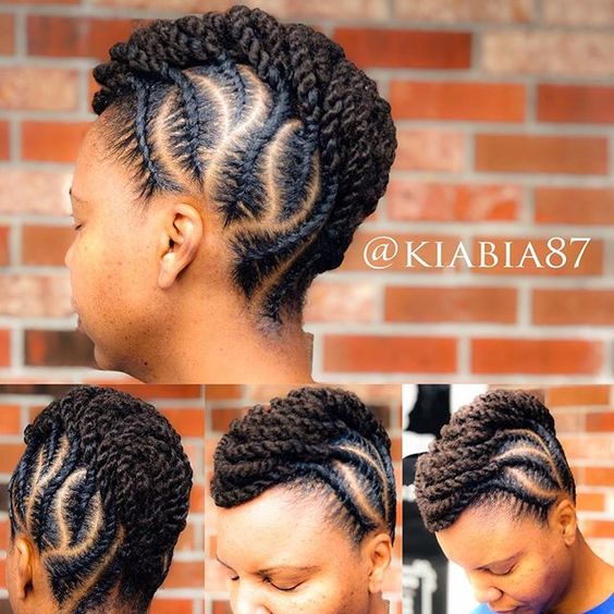 Braid Hairstyles for Black women. See more Black Braided Hairstyles protective styles for natural hair braids, great updo for vacation. great for swimming too.