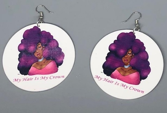 EARRINGS FOR NATURAL HAIR “MY HAIR IS MY CROWN”