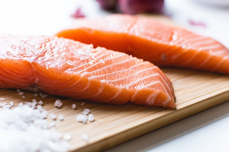 foods for hair growth salmon nhp