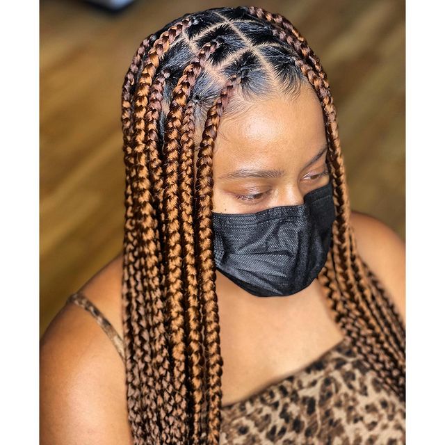 33 Jumbo Box Braids [Large w/ Knot & Knotless]