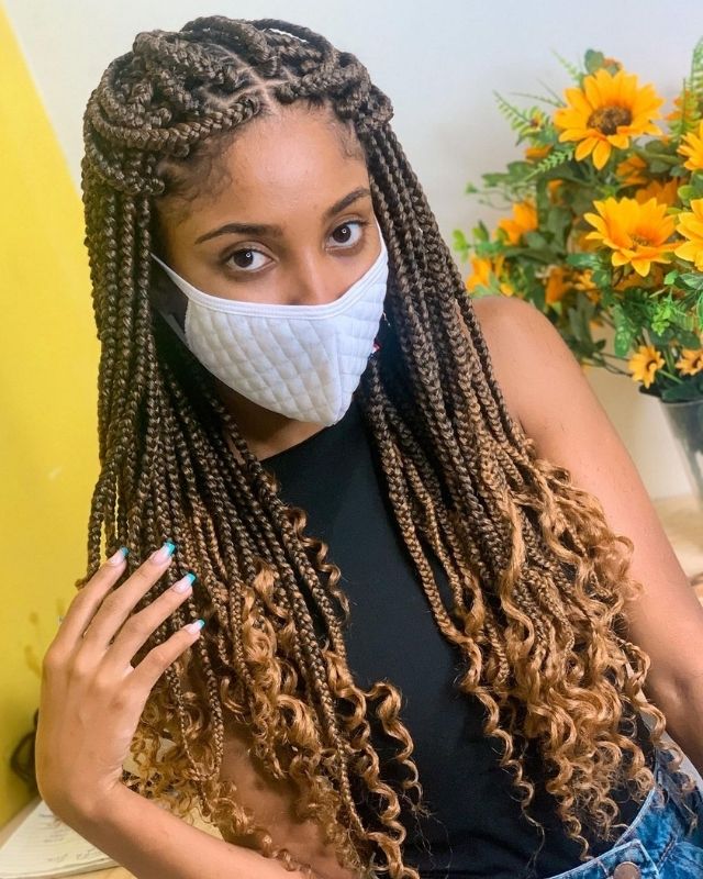31 Medium Box Braids Ideas for Black Women [NHP]