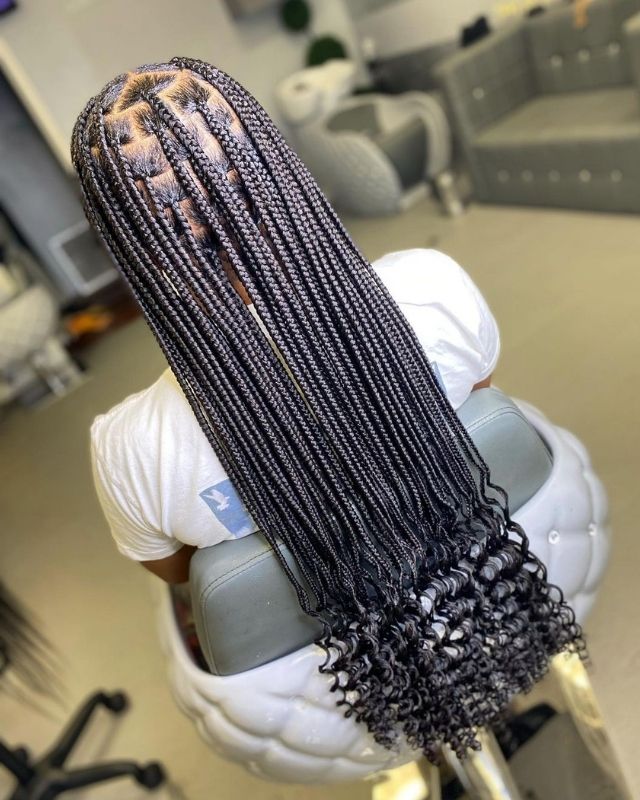 Medium Box Braid Hairstyles for Black Women. Short, medium, long knotless box braids hairstyles gallery. How to do box braids - black braided hairstyles for girls kids.