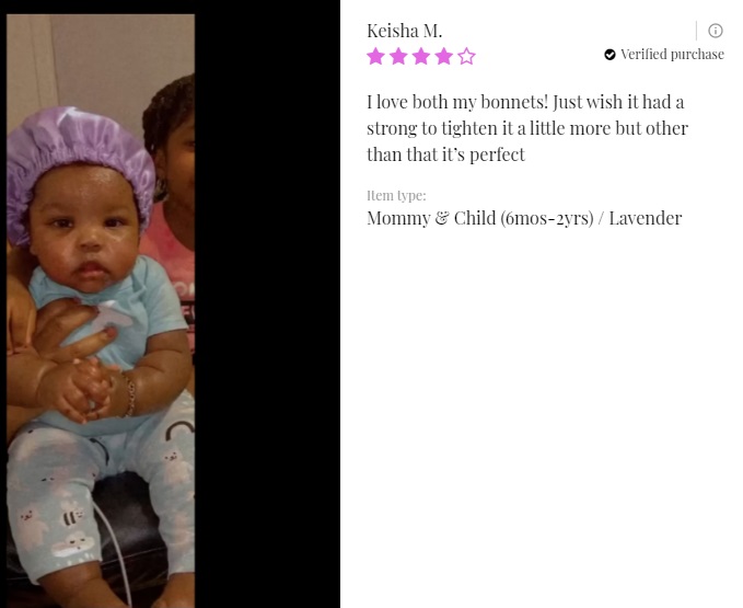 Mommy And Baby Matching Bonnets customer reviews
