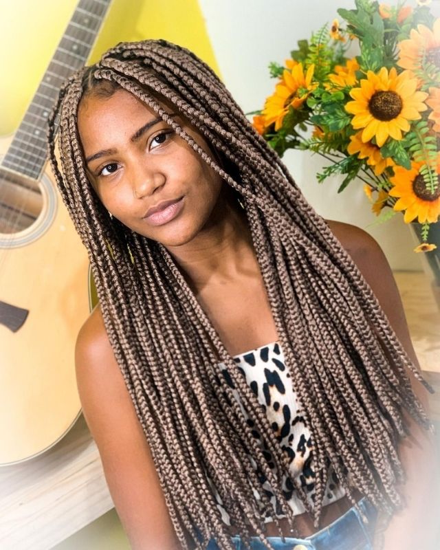 black braided hairstyles for girls kids. neat. Box Braid Hairstyles for Black Women & Girls. Short, medium, long knotless box braids hairstyles gallery. How to do box braids...