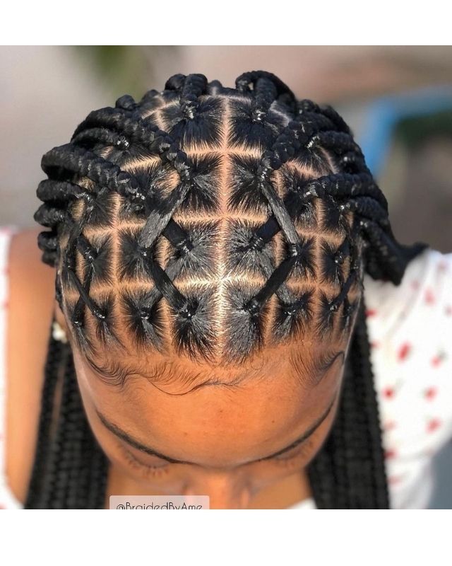 Box Braid Hairstyles for Black Women. Short, medium, long knotless box braids hairstyles gallery. How to do box braids for Black Women & Girls cute and neat black braid hairstyles for girls kids.