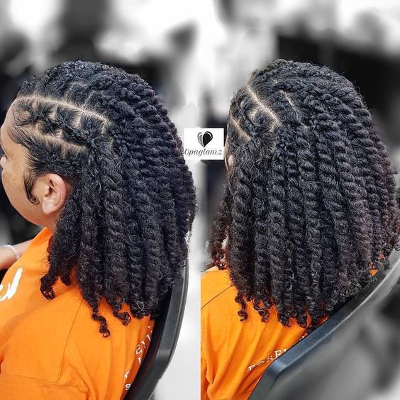 Click to SEE MORE protective styles for natural hair braids latest & easy hairstyles for black women. See crochet on medium length to short hair, simple transitioning hairstyles growth, also grab...