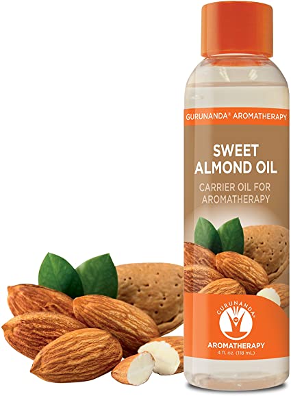 Hair growth oil for black women. Sweet Almond Oil.