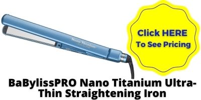 titanium flat iron BaBylissPRO Nano Titanium Ultra-Thin Straightening Iron NHP Approved