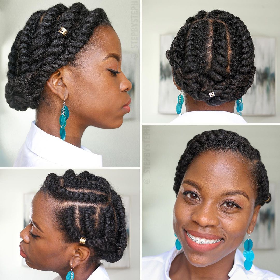 Twist hairstyles natural and weave extensions NHP Approved