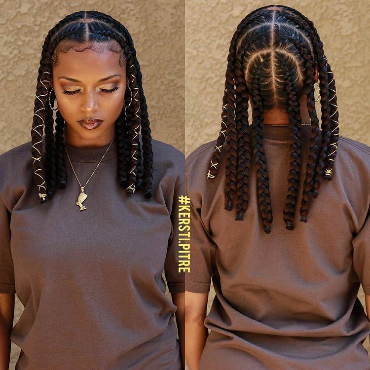 goddess braids egyptian styla - two, box braids, short w/ ponytail, updos. how to do goddess braids.