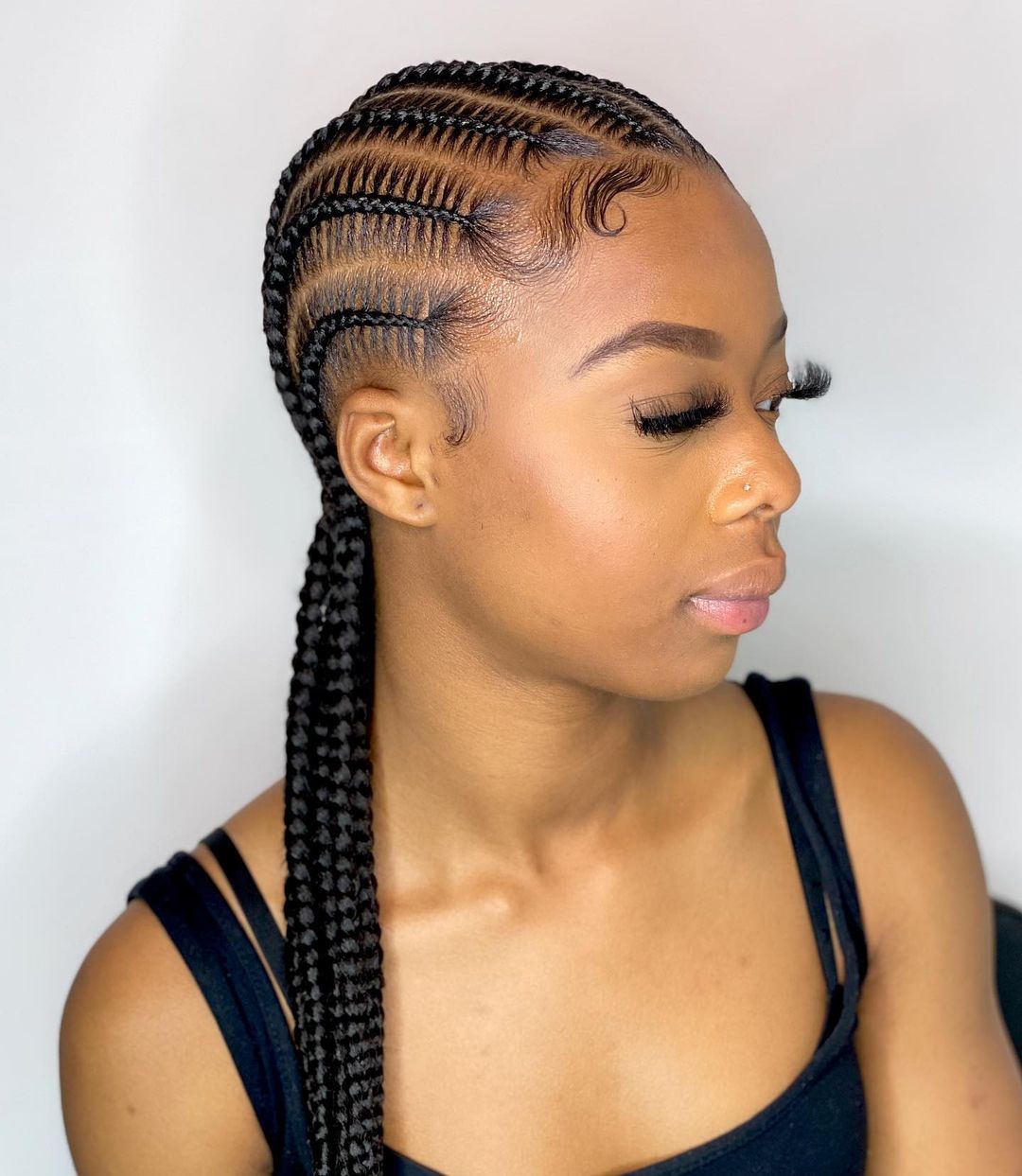 Cute feed-In braids - stitch braids