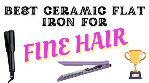 Find reviews of the best ceramic flat iron for fine hair & thin hair to straighten, curl and make beach waves without burn damage & breakage.