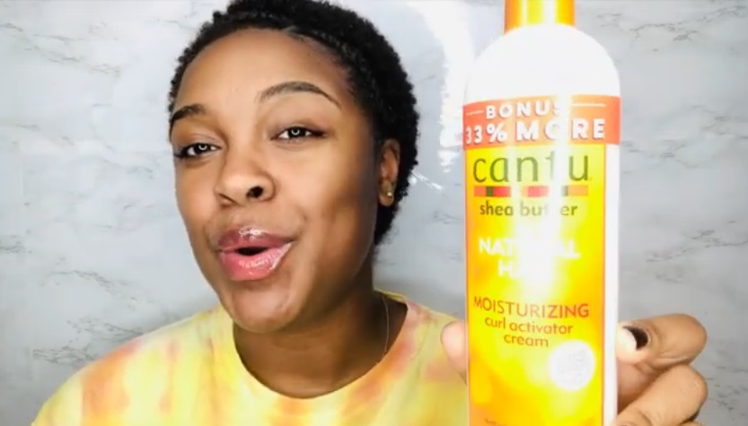 Cantu curl activator cream review before after shea butter moisturizing curl activator for 4C natural hair