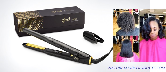 flat-iron-with-built-in-comb straightening GHD Flat iron for black natural hair type 4c