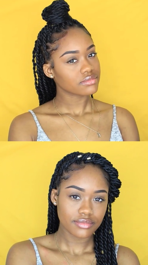 Senegalese twist braids quick-thick- braid-hairstyles-with-weave - melanin-poppin-black-girl-magic hairsstyle