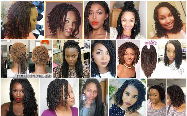 Short Senegalese Twist braids natural-hair-extensions-black-woman