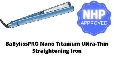 Babyliss flat iron BaBylissPRO Nano Titanium Ultra-Thin Straightening Iron Flat Iron NHP Approved