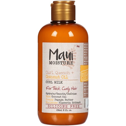 Best curly hair products Maui Moisture Curl Quench + Coconut Oil Curl Milk