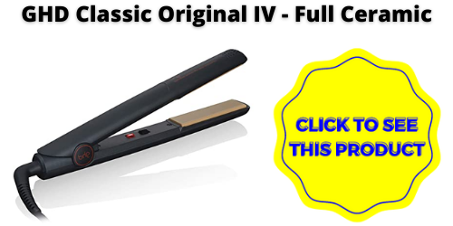 Ceramic flat iron ghd Classic Original IV Hair Straightener, Ceramic Flat Iron, Professional Hair Styler, Black