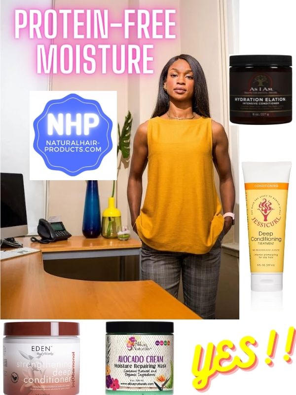 Best deep moisturizing conditioner for relaxed hair without protein NHP
