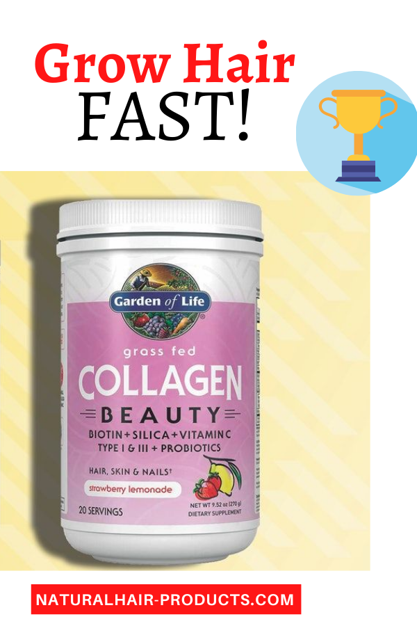Hair growth vitamins with biotin and collagen