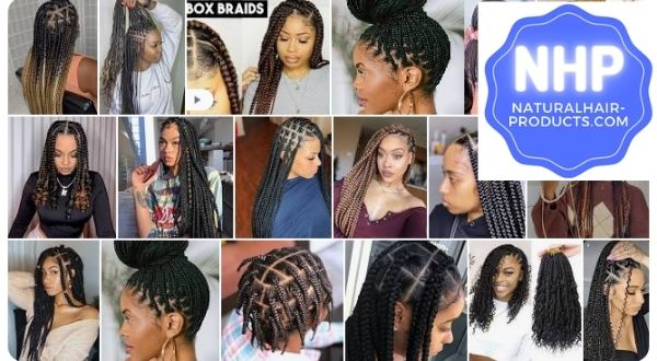 large jumbo box braids hairstyles for black women natural hair braids at NaturalHair-Products.com w/ Melissa Lee. Quick & easy wedding hairstyles, bridal crochet,short to long Black womens 4c hair.