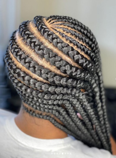 Lemonade braids styles on pretty black woman. Lemonadebraids