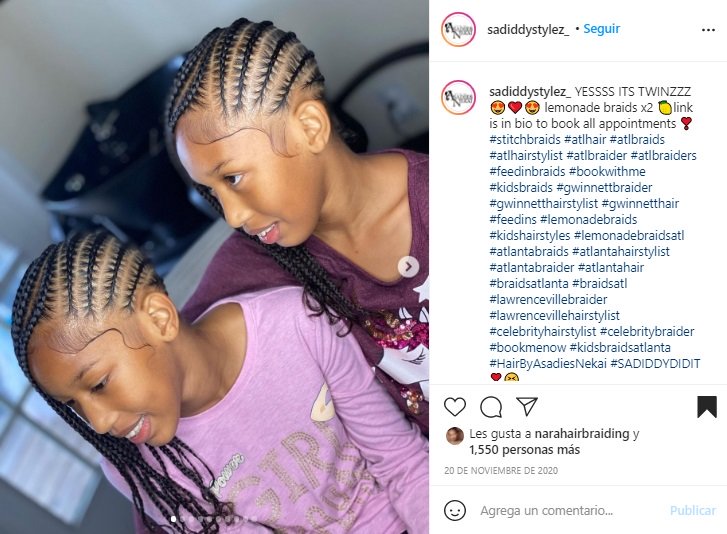 Lemonade braids for kids