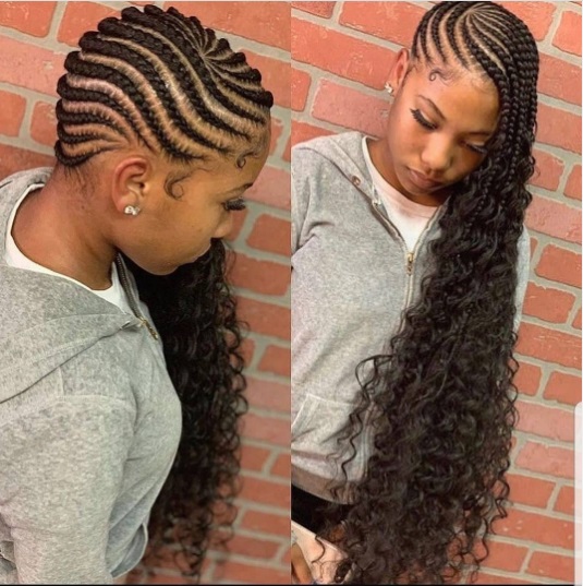 Lemonade braids jumbo styles, skinny styles, medium styles, lemonade braids with curls at the end, styles with heart braided in