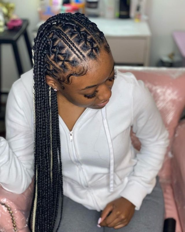 Medium Box Braid Hairstyles for Black Women & Girls. Short, medium, long knotless box braids hairstyles gallery. How to do box braids...