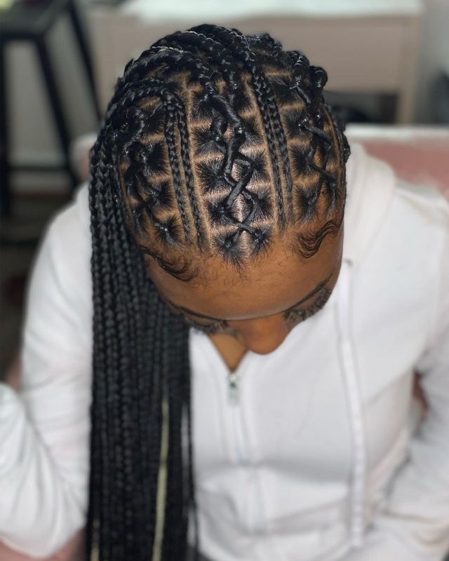 Medium Box Braid Hairstyles for Black Women & Girls. Short, medium, long knotless box braids hairstyles gallery. How to do box braids...