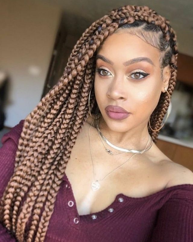 medium Box braids protective styles for natural hair braids the latest kids hairstyles are easy, quick. See updos on medium length to short hair, simple box braids styles with no weave...