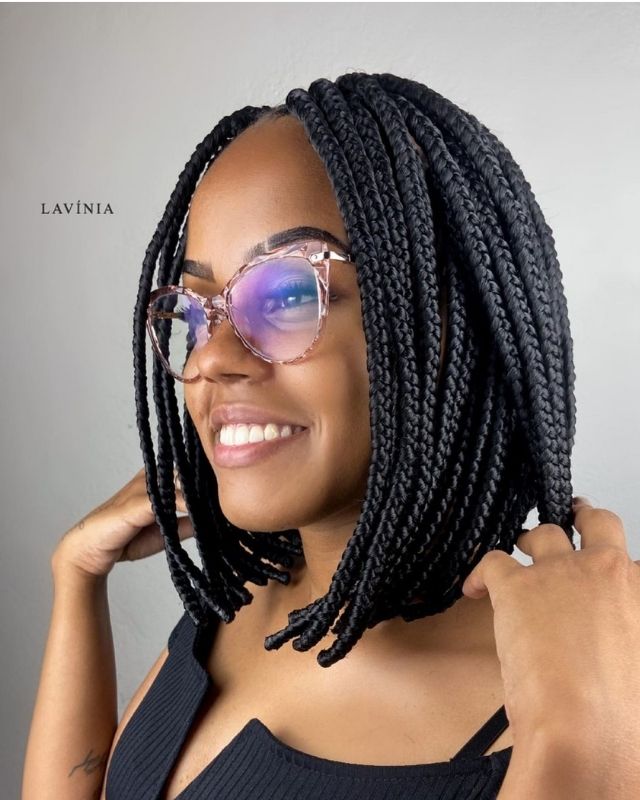 knotless Medium box braid hairstyles for black women protective styles for natural hair braids. latest kids hairstyles are easy, quick. See updos on medium length to long hair, simple styles edges