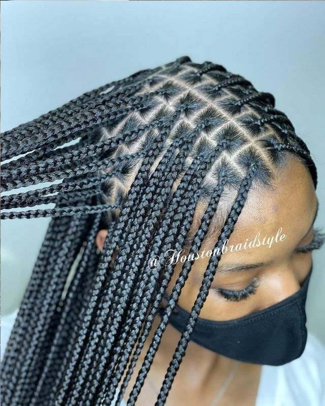 different box braid styles black wedding, hairstyles for bridesmaids, black wedding hairstyles & easy hairstyles for black women. Box Braid Hairstyles for Black Women.