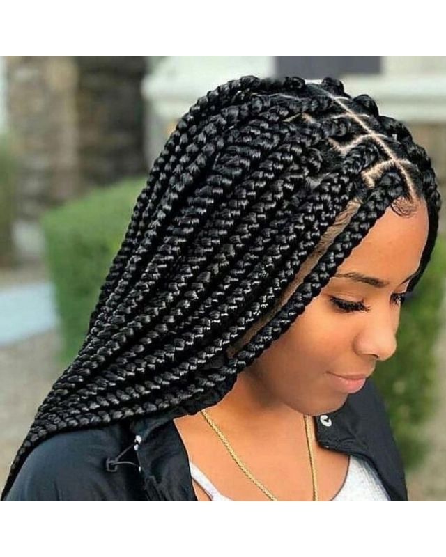 Box Braid Hairstyles for Black Women. Short, medium, long knotless box braids hairstyles gallery. How to do box braids - black braided hairstyles for girls kids.