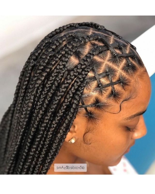 31 Box Braids Ideas for Black Women [KNOTLESS]